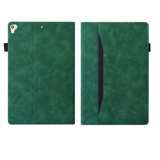 For iPad 9.7 2018 & 2017 / Pro 9.7 / Air 2 Business Shockproof Horizontal Flip Leather Case with Holder & Card Slots & Photo Frame & Pen Slot & Sleep / Wake-up Function(Green) by buy2fix