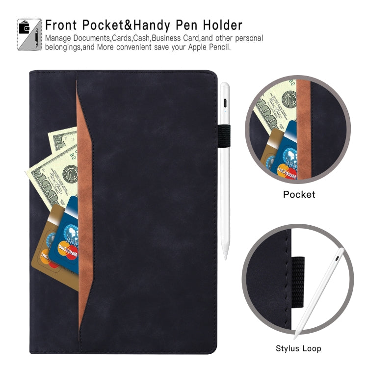 For iPad Mini 5 / 4 / 3 / 2 / 1 Business Shockproof Horizontal Flip Leather Case with Holder & Card Slots & Photo Frame & Pen Slot & Sleep / Wake-up Function(Black) by buy2fix