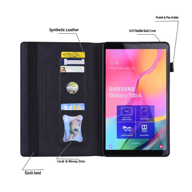 For iPad Mini 5 / 4 / 3 / 2 / 1 Business Shockproof Horizontal Flip Leather Case with Holder & Card Slots & Photo Frame & Pen Slot & Sleep / Wake-up Function(Black) by buy2fix