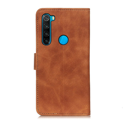 For Xiaomi Redmi Note 8 2021 KHAZNEH Retro Texture PU + TPU Horizontal Flip Leather Case with Holder & Card Slots & Wallet(Brown) by buy2fix