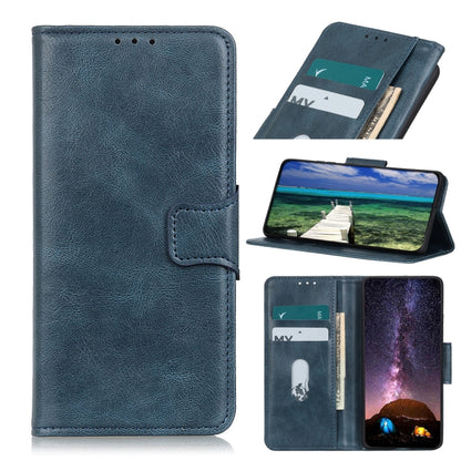 For Xiaomi Redmi Note 8 2021 Mirren Crazy Horse Texture Horizontal Flip Leather Case with Holder & Card Slots & Wallet(Blue) by buy2fix