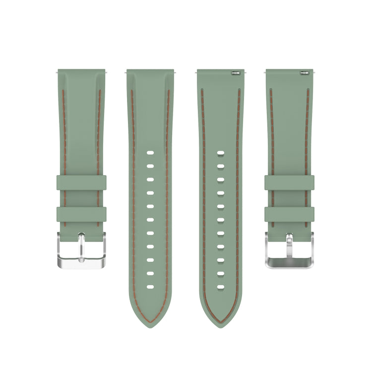 For Huawei Watch 3 / 3 Pro 22mm Silicone Watch Band(Light Green) by buy2fix