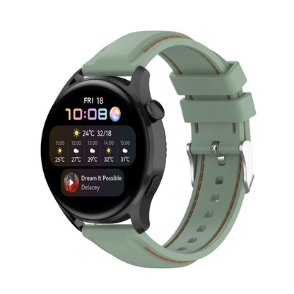 For Huawei Watch 3 / 3 Pro 22mm Silicone Watch Band(Light Green) by buy2fix