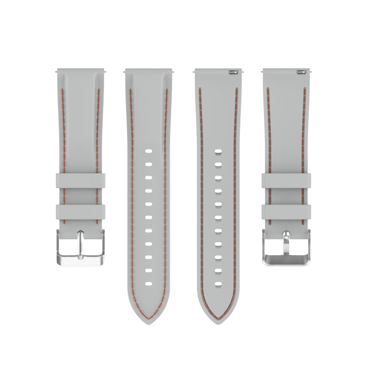 For Huawei Watch 3 / 3 Pro 22mm Silicone Watch Band(Light Grey) by buy2fix