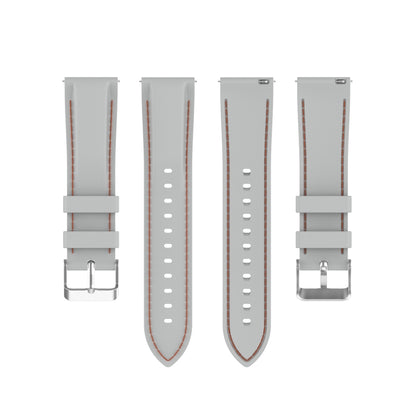 For Huawei Watch 3 / 3 Pro 22mm Silicone Watch Band(Light Grey) by buy2fix