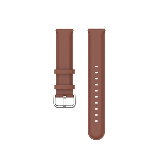 For Huawei Watch 3 / 3 Pro 22mm Round Tail Leather Watch Band(Brown) by buy2fix