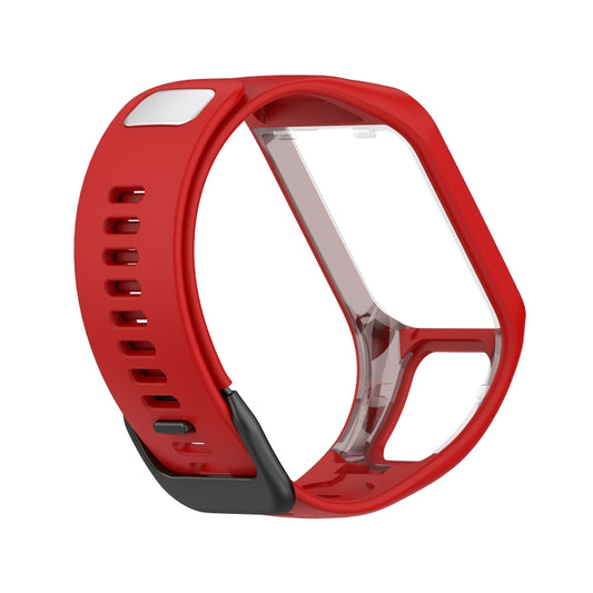 For Tomtom 4 Silicone Watch Band(Red) by buy2fix