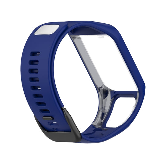 For Tomtom 4 Silicone Watch Band(Dark Blue) by buy2fix