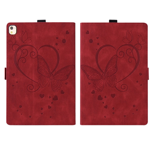 Love Butterfly Pattern For iPad 10.2 2021 / 2020 / 2019 Horizontal Flip Leather Case with Holder & Sleep / Wake-up Function / Air (2019) / 10.2 (2020)(Red) by buy2fix