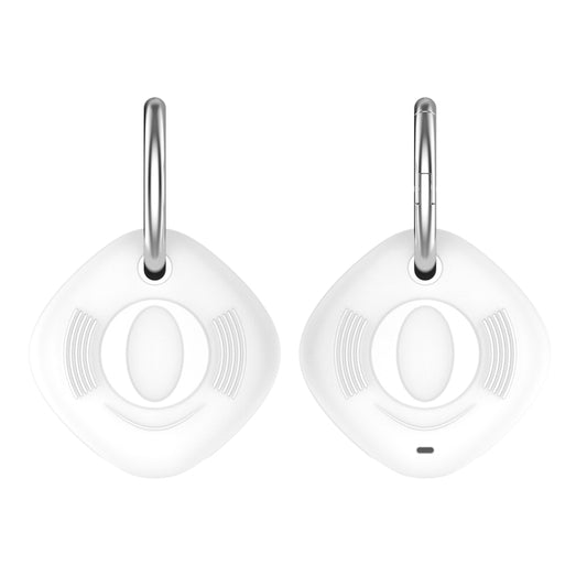 Location Tracker Anti-lost Portable Silicone Protective Case for Samsung Galaxy Smart Tag(White) by buy2fix