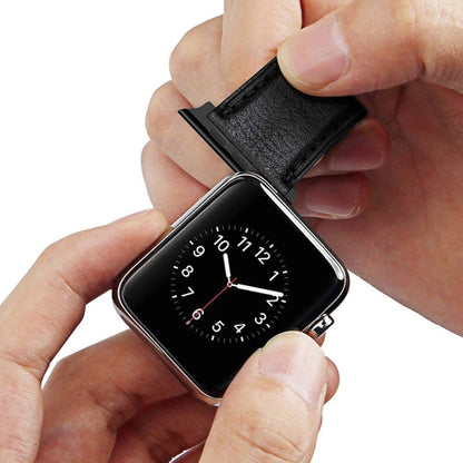 2 PCS Watchbands Stainless Steel Acoustic Ear Connector, Width: 22mm For Apple Watch Series 6 & SE & 5 & 4 44mm / 3 & 2 & 1 42mm(Black) by buy2fix