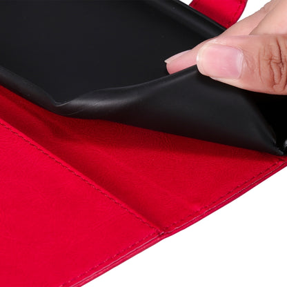 For Xiaomi Mi 11 Lite Solid Color Horizontal Flip Protective Leather Case with Holder & Card Slots & Wallet & Photo Frame & Lanyard(Red) by buy2fix