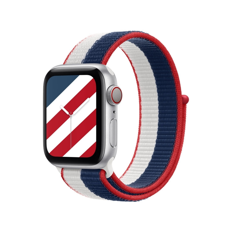 International Series Loopback Watch Bands For Apple Watch Series 9&8&7 41mm / SE 3&SE 2&6&SE&5&4 40mm / 3&2&1 38mm(United States) by buy2fix