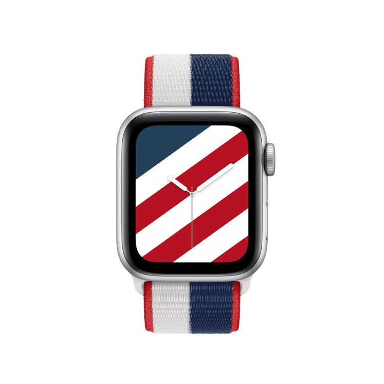 International Series Loopback Watch Bands For Apple Watch Series 9&8&7 41mm / SE 3&SE 2&6&SE&5&4 40mm / 3&2&1 38mm(United States) by buy2fix