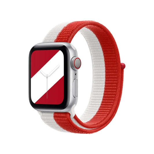 International Series Loopback Watch Bands For Apple Watch Series 9&8&7 41mm / SE 3&SE 2&6&SE&5&4 40mm / 3&2&1 38mm(Canada) by buy2fix