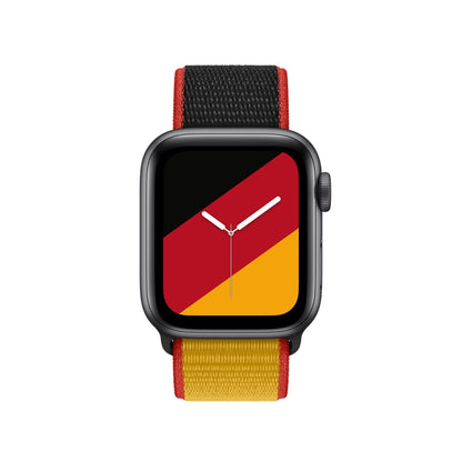 International Series Loopback Watch Bands For Apple Watch Series 9&8&7 41mm / SE 3&SE 2&6&SE&5&4 40mm / 3&2&1 38mm(German) by buy2fix