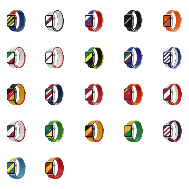 International Series Loopback Watch Bands For Apple Watch Series 9&8&7 41mm / SE 3&SE 2&6&SE&5&4 40mm / 3&2&1 38mm(German) by buy2fix