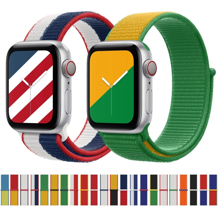 International Series Loopback Watch Bands For Apple Watch Series 9&8&7 41mm / SE 3&SE 2&6&SE&5&4 40mm / 3&2&1 38mm(Greece) by buy2fix