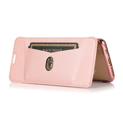 For Samsung Galaxy S9 Bronzing Plating PU + TPU Horizontal Flip Leather Case with Holder & Card Slot(Pink White) by buy2fix