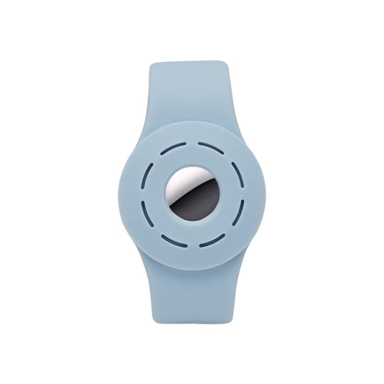 Anti-scratch Shockproof Silicone Bracelet Strap Protective Cover Case For AirTag 2nd Gen / AirTag 1st Gen(Denim Blue)