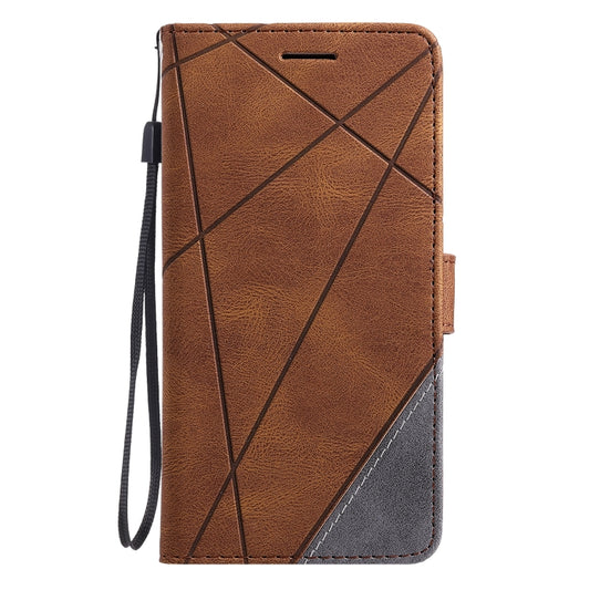 For OPPO Realme 8 4G Skin Feel Splicing Horizontal Flip Leather Case with Holder & Card Slots & Wallet & Photo Frame(Brown) by buy2fix