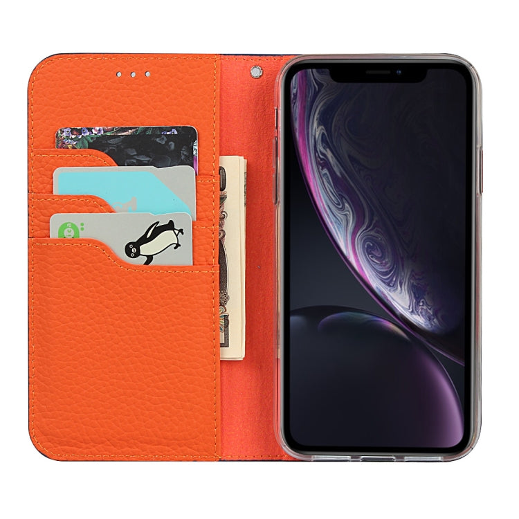 For iPhone XR Litchi Genuine Leather Phone Case(Black) by buy2fix