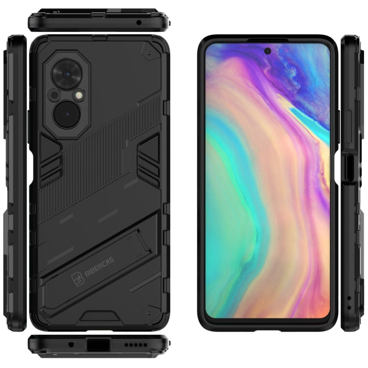 For Honor 50 SE / Huawei nova 9 SE Punk Armor 2 in 1 PC + TPU Shockproof Case with Invisible Holder(Black) - Mobile Accessories by buy2fix | Online Shopping UK | buy2fix