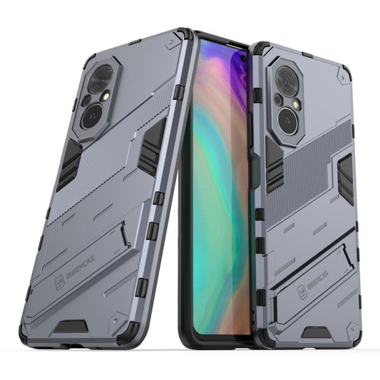 For Honor 50 SE / Huawei nova 9 SE Punk Armor 2 in 1 PC + TPU Shockproof Case with Invisible Holder(Grey) by buy2fix