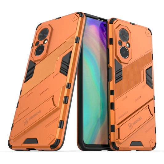 For Honor 50 SE / Huawei nova 9 SE Punk Armor 2 in 1 PC + TPU Shockproof Case with Invisible Holder(Orange) by buy2fix