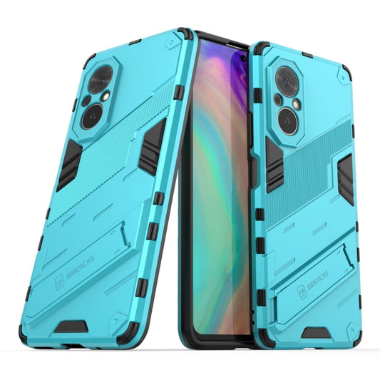For Honor 50 SE / Huawei nova 9 SE Punk Armor 2 in 1 PC + TPU Shockproof Case with Invisible Holder(Blue) by buy2fix