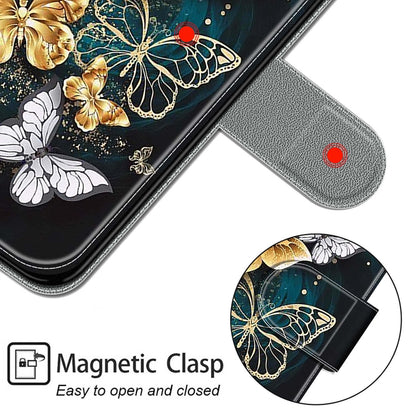 For Xiaomi Redmi 9 Power/Note 9 4G Voltage Coloured Drawing Magnetic Clasp Horizontal Flip PU Leather Case with Holder & Card Slots(C20 Gold Silver Flying Butterflies) by buy2fix