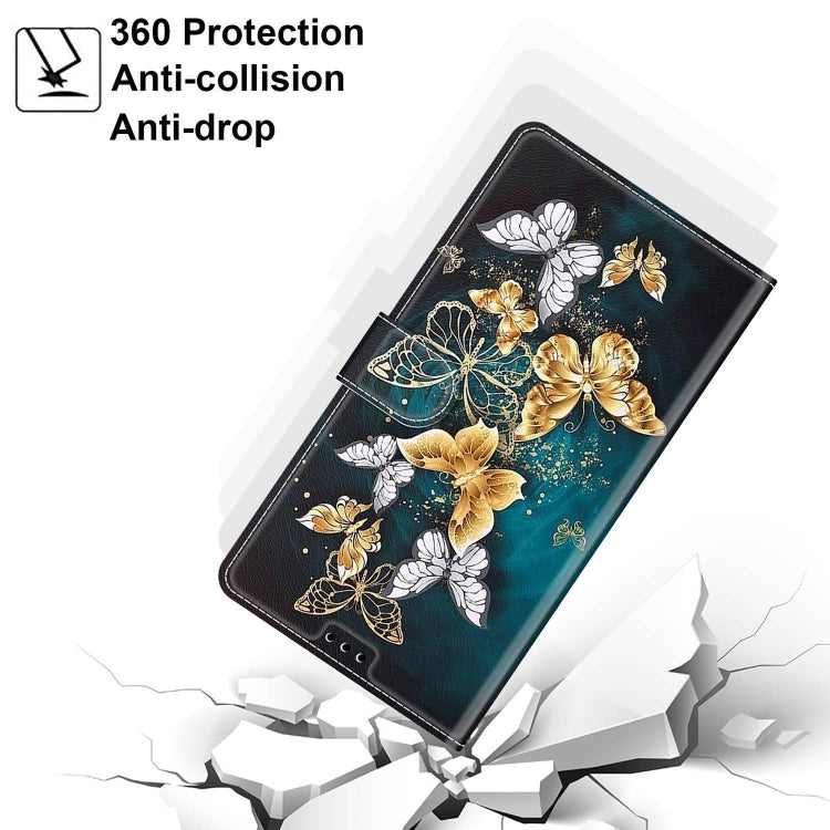 For Xiaomi Redmi 9 Power/Note 9 4G Voltage Coloured Drawing Magnetic Clasp Horizontal Flip PU Leather Case with Holder & Card Slots(C20 Gold Silver Flying Butterflies) by buy2fix