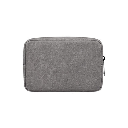 DY04 Portable Digital Accessory Frosted PU Bag(Dark Grey) by buy2fix