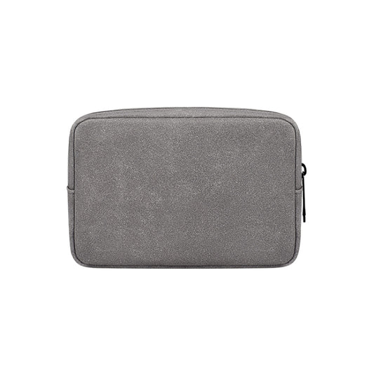 DY04 Portable Digital Accessory Frosted PU Bag(Dark Grey) - Digital Storage Bag by buy2fix | Online Shopping UK | buy2fix