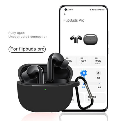 For Xiaomi FlipBuds Pro Full Coverage Liquid Silicone Protective Case(White) - Xiaomi Earphone Case by buy2fix | Online Shopping UK | buy2fix