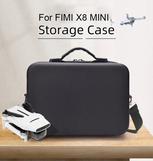 Portable Single Shoulder Storage Travel Carrying Cover Case Box with Baffle Separator for FIMI X8 mini(Black + Black Liner) -  by buy2fix | Online Shopping UK | buy2fix