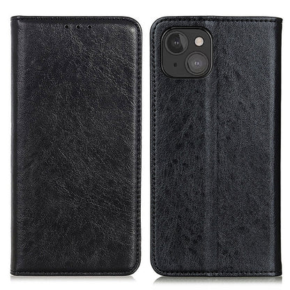 For iPhone 13 mini Magnetic Crazy Horse Texture Horizontal Flip Leather Case with Holder & Card Slots & Wallet (Black) by buy2fix