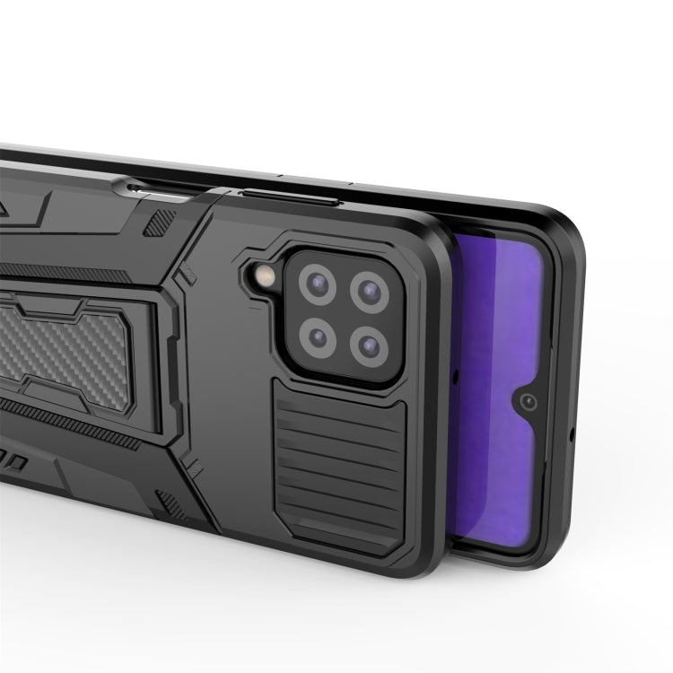 For Samsung Galaxy A22 4G War Chariot Series Armor All-inclusive Shockproof PC + TPU Protective Case with Invisible Holder(Green) by buy2fix