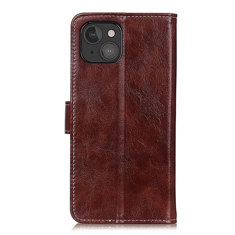 For iPhone 13 mini Retro Crazy Horse Texture Horizontal Flip Leather Case with Holder & Card Slots & Photo Frame & Wallet (Brown) by buy2fix