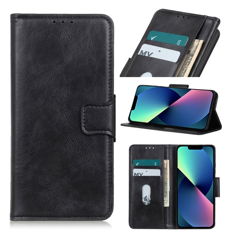 For iPhone 13 mini Mirren Crazy Horse Texture Horizontal Flip Leather Case with Holder & Card Slots & Wallet (Black) by buy2fix