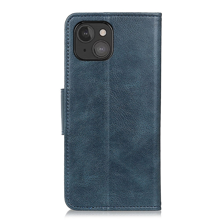 For iPhone 13 mini Mirren Crazy Horse Texture Horizontal Flip Leather Case with Holder & Card Slots & Wallet (Blue) by buy2fix