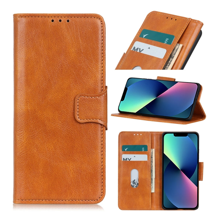 For iPhone 13 mini Mirren Crazy Horse Texture Horizontal Flip Leather Case with Holder & Card Slots & Wallet (Brown) by buy2fix