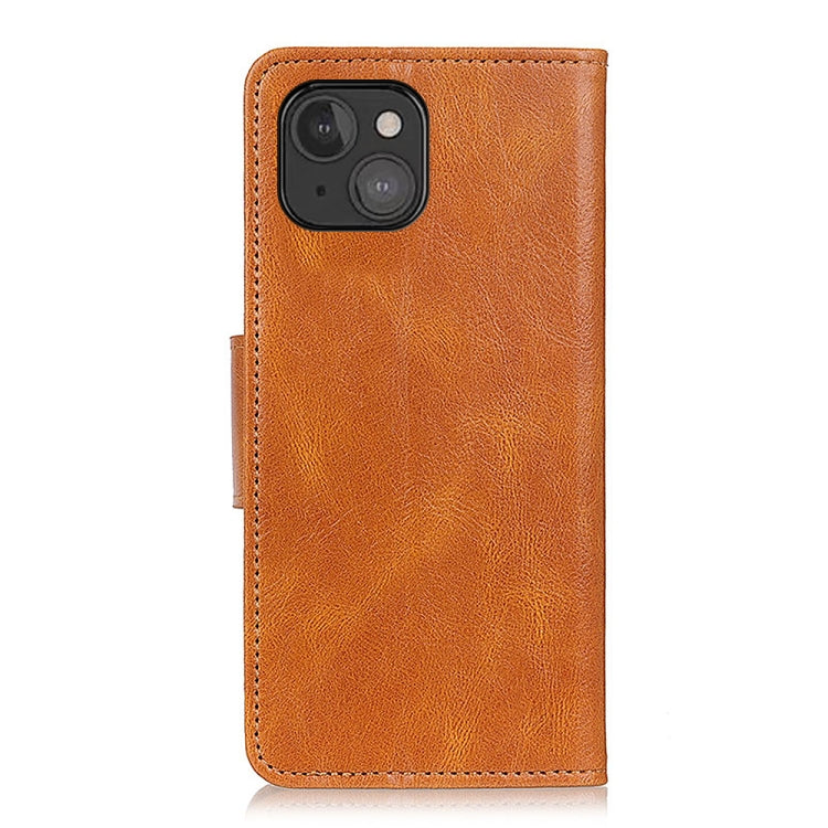 For iPhone 13 mini Mirren Crazy Horse Texture Horizontal Flip Leather Case with Holder & Card Slots & Wallet (Brown) by buy2fix