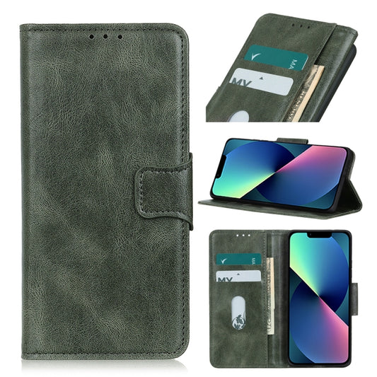 For iPhone 13 mini Mirren Crazy Horse Texture Horizontal Flip Leather Case with Holder & Card Slots & Wallet (Green) by buy2fix