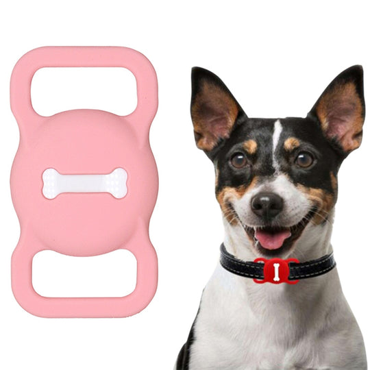 Shockproof Anti-scratch Silicone Case Protective Cover, Style: Bones, Model:For AirTag 2nd Gen / AirTag 1st Gen(Pink)