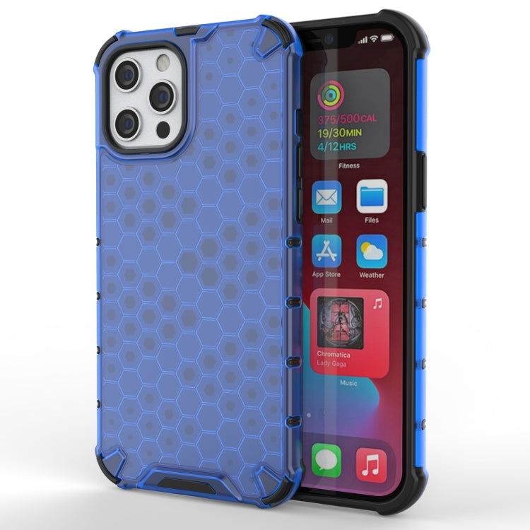 For iPhone 13 mini Shockproof Honeycomb PC + TPU Protective Case (Blue) by buy2fix
