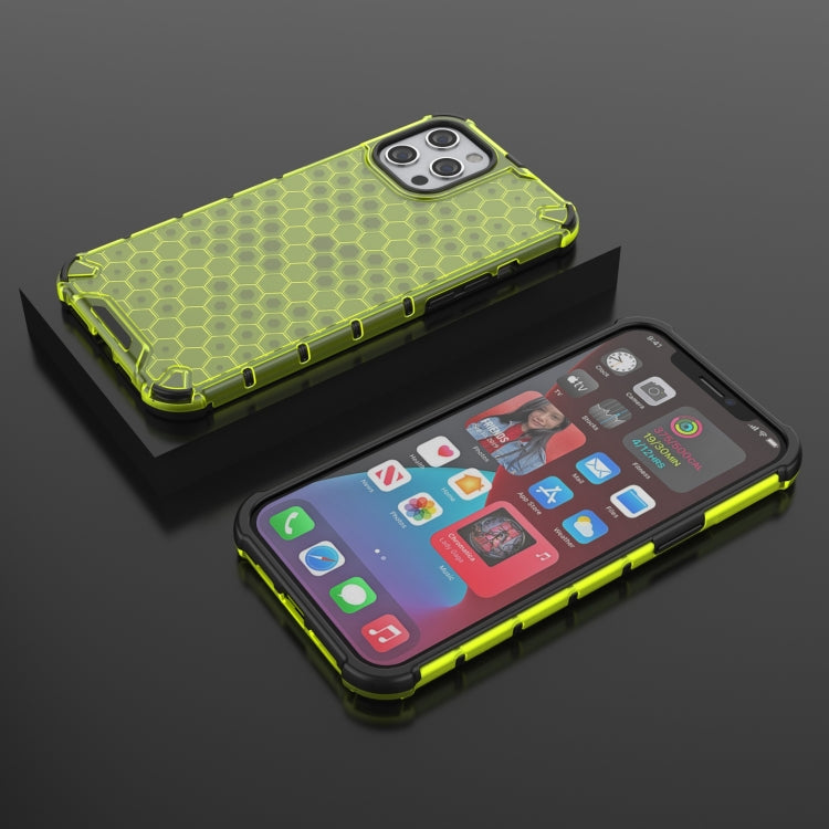 For iPhone 13 mini Shockproof Honeycomb PC + TPU Protective Case (Green) by buy2fix