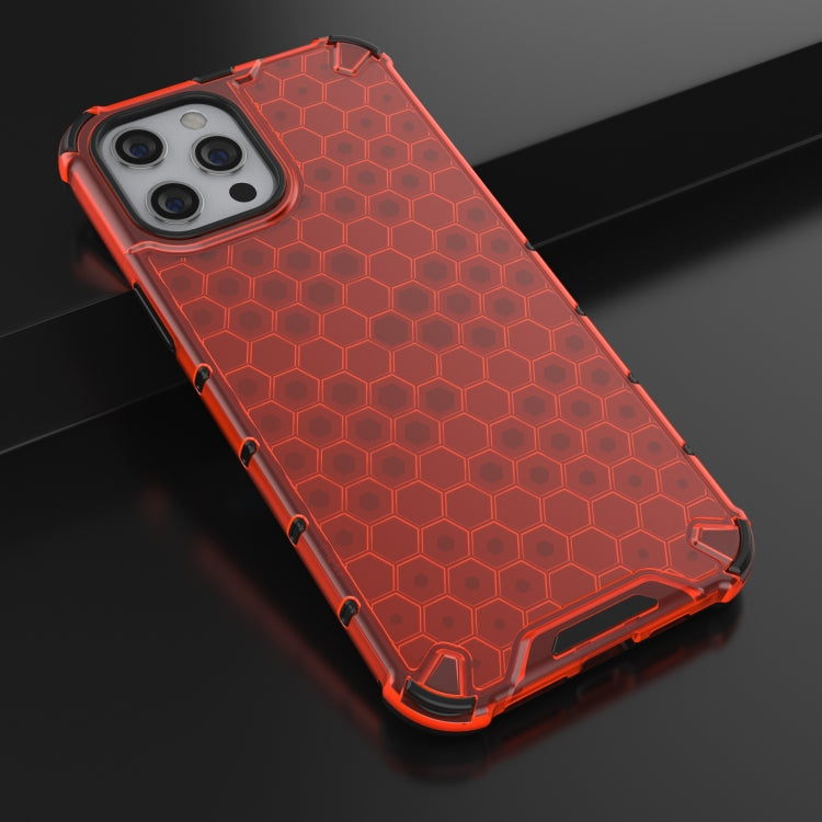 For iPhone 13 mini Shockproof Honeycomb PC + TPU Protective Case (Red) by buy2fix