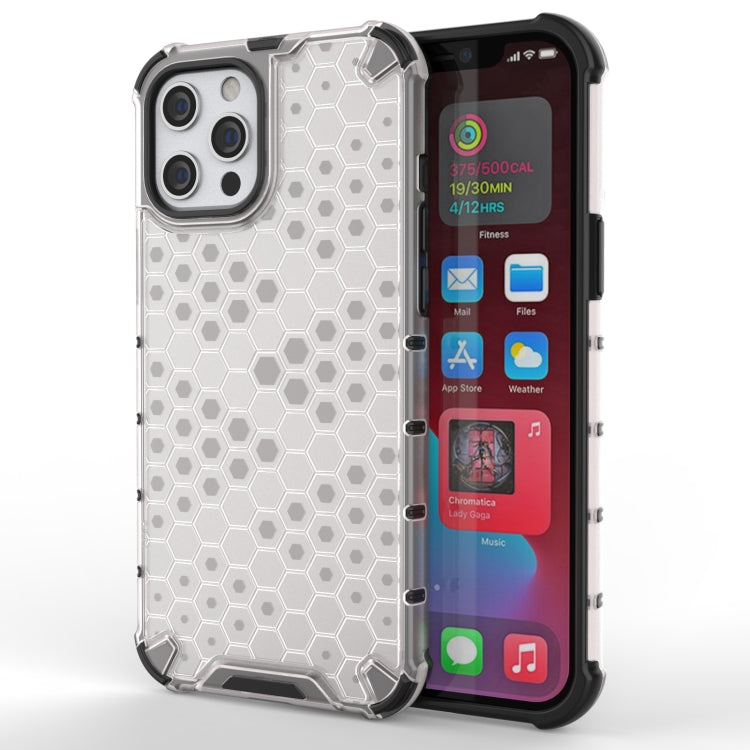 For iPhone 13 mini Shockproof Honeycomb PC + TPU Protective Case (White) by buy2fix