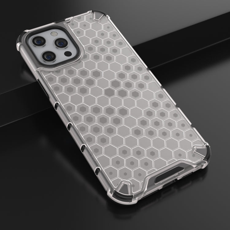 For iPhone 13 mini Shockproof Honeycomb PC + TPU Protective Case (White) by buy2fix